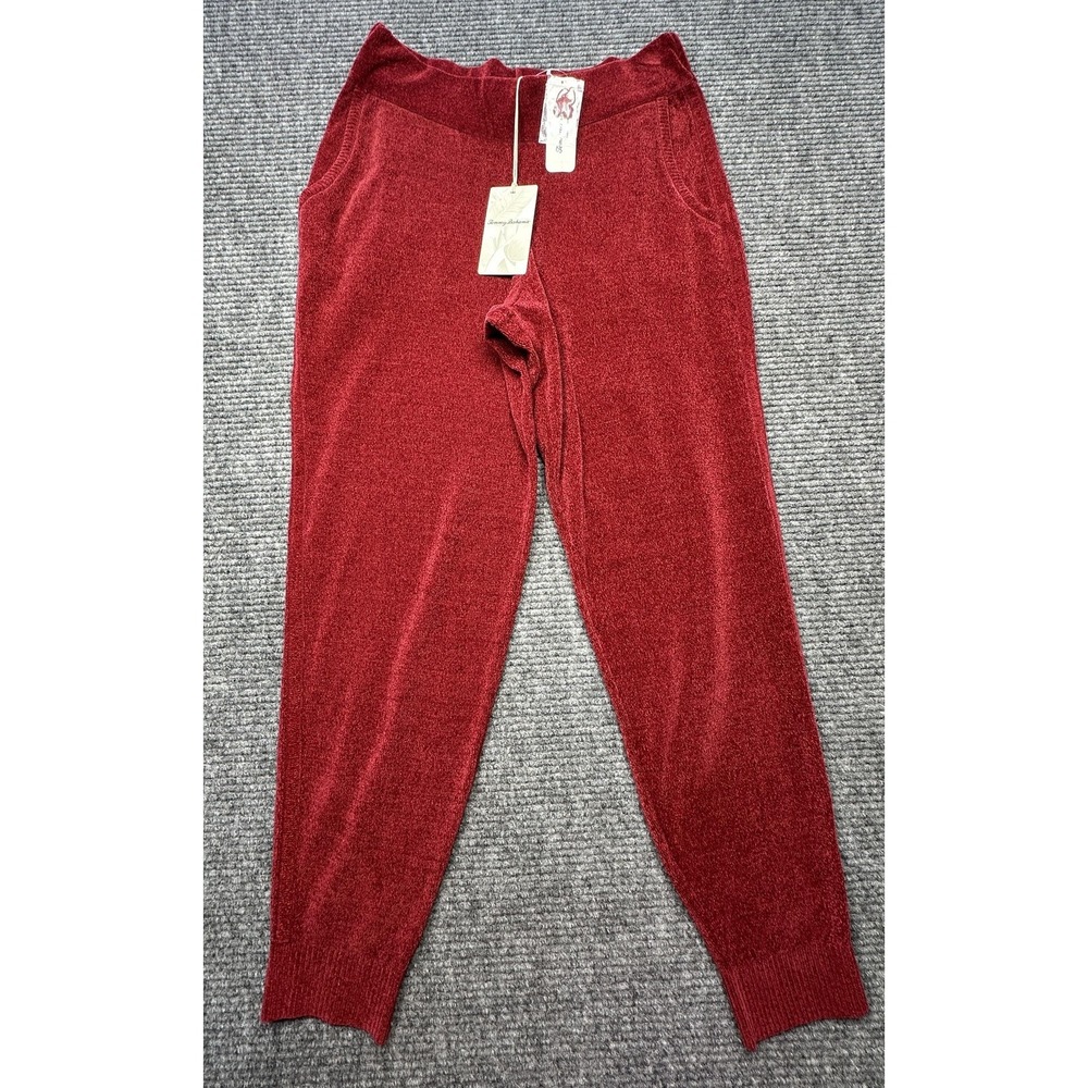 Tommy Bahama Pants Womens Small Red Island Soft Sea Light Sweater Jogger